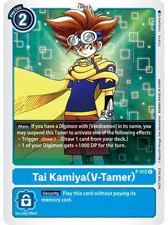 Tai Kamiya (V-Tamer) - P-012 - Digimon Promotion Cards