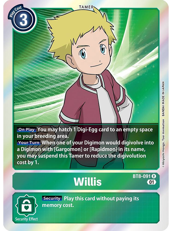 Willis - BT8-091 - Rare