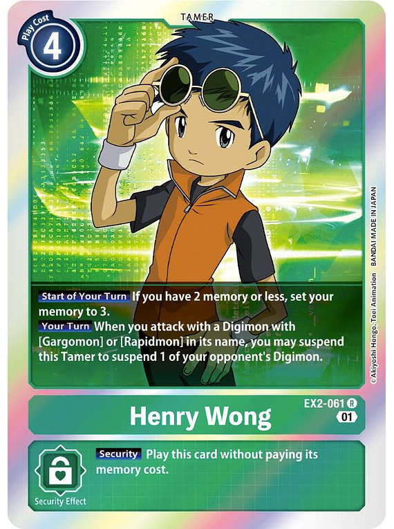 Henry Wong - EX2-061 - Rare