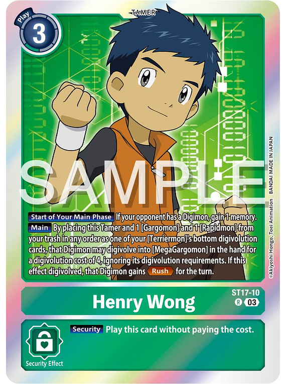 Henry Wong - ST17-10 - Rare