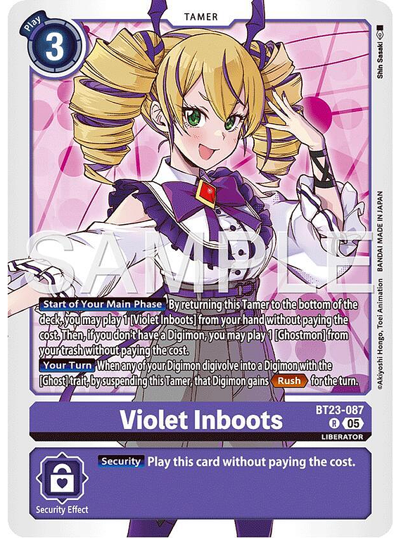 Violet Inboots - BT23-087 - Rare