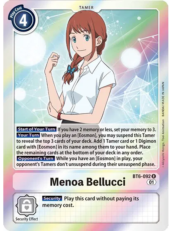 Menoa Bellucci - BT6-092 - Rare