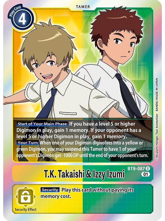T.K. Takaishi & Izzy Izumi - BT9-087 - Rare