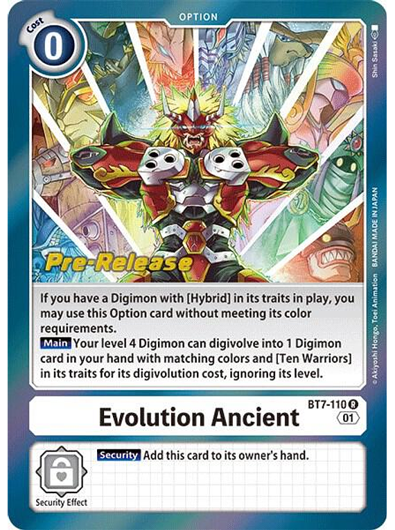 Evolution Ancient - BT7-110 - Pre-Release Cards