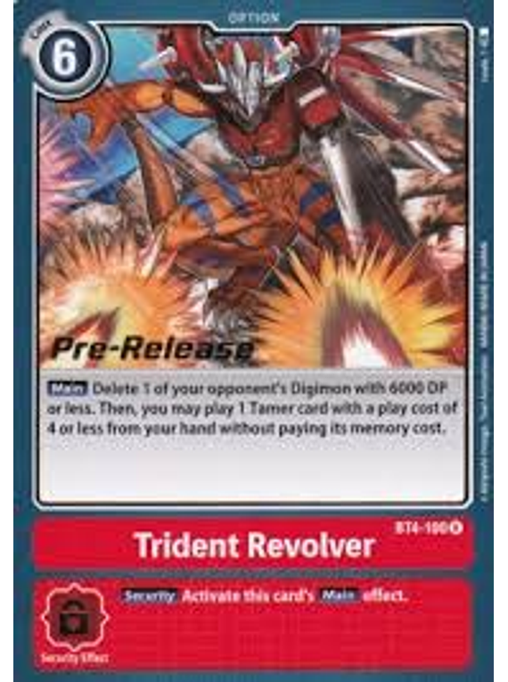 Trident Revolver - BT4-100 - Pre-Release Cards