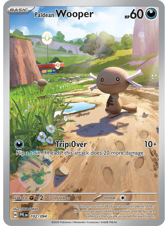 Paldean Wooper - 102/094 - Illustration Rare