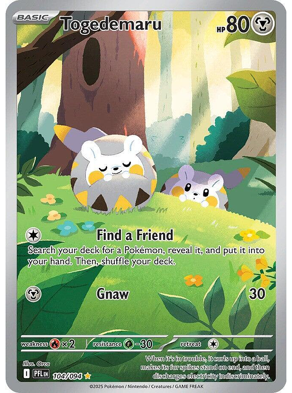 Togedemaru - 104/094 - Illustration Rare