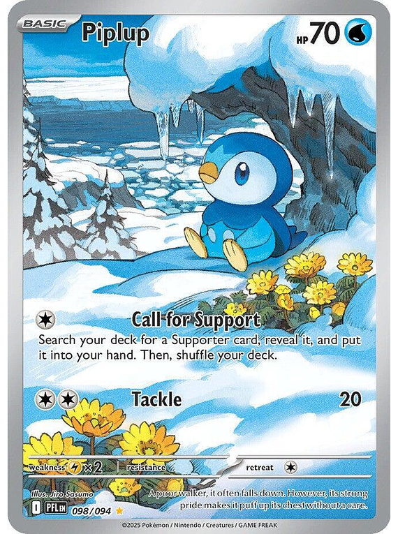 Piplup - 098/094 - Illustration Rare