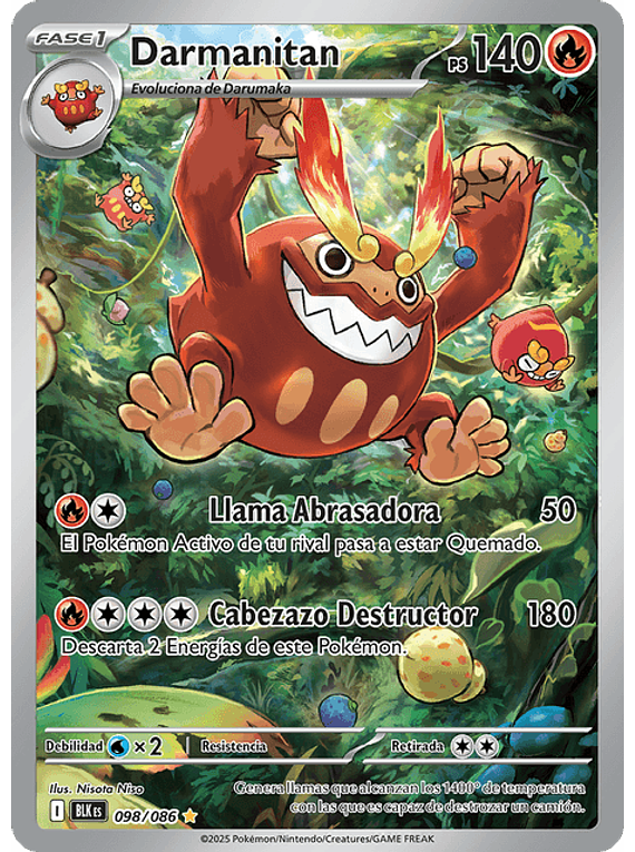 Darmanitan - 098/086 - Illustration Rare (Latino)