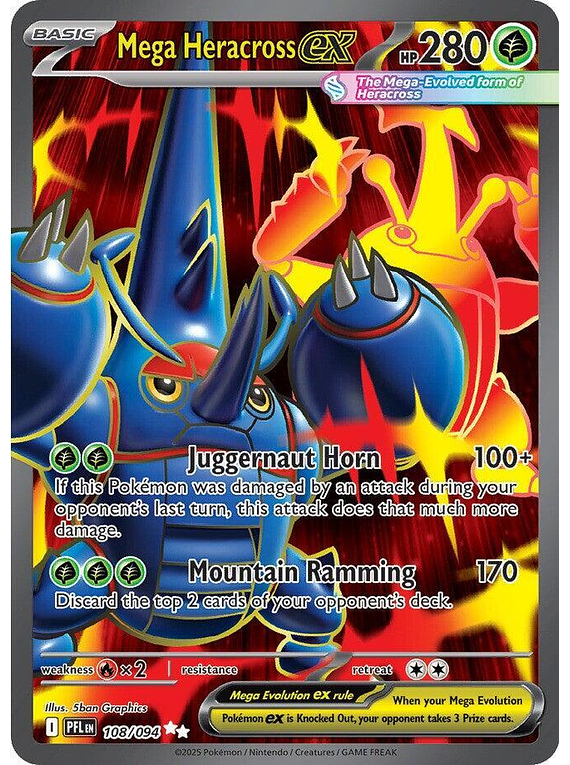 Mega Heracross ex - 108/094 - Ultra Rare