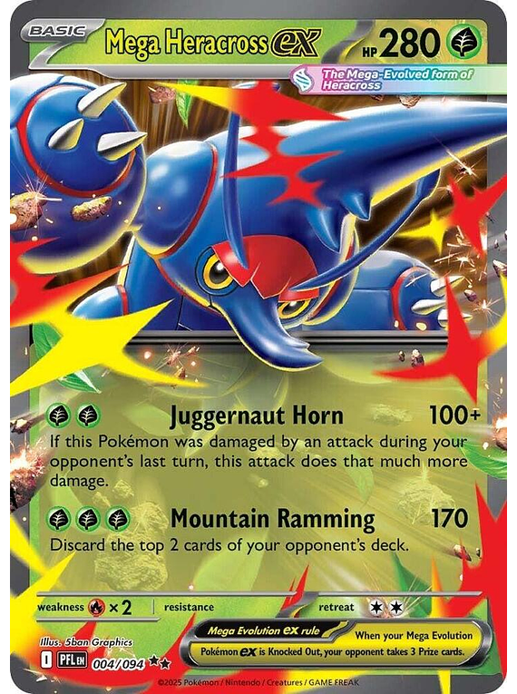 Mega Heracross ex - 004/094 - Double Rare