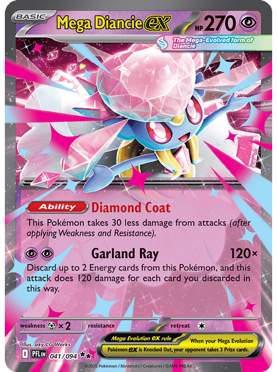 Mega Diancie ex - 041/094 - Double Rare