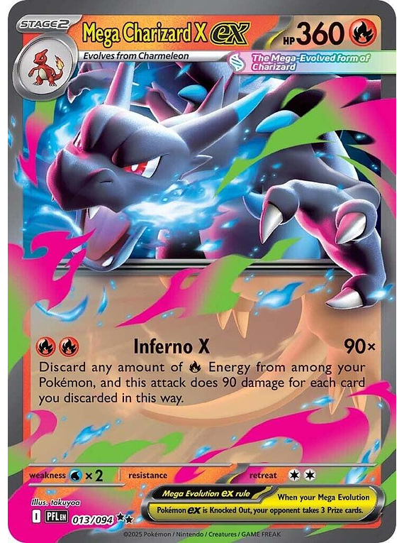 Mega Charizard X ex - 013/094 - Double Rare