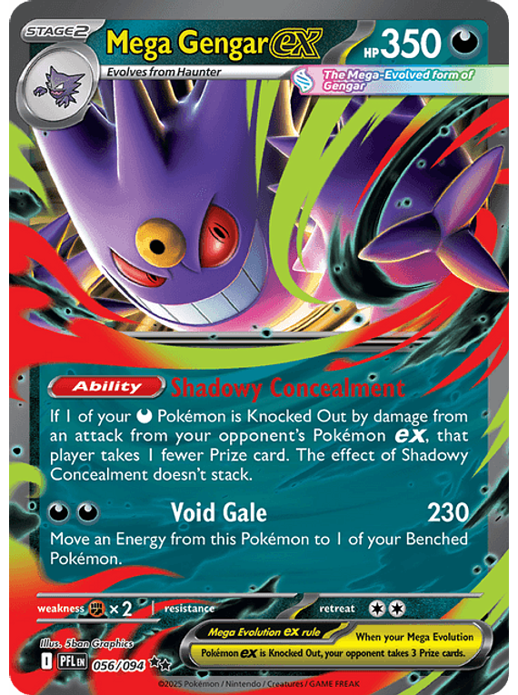 Mega Gengar ex - 056/094 - Double Rare