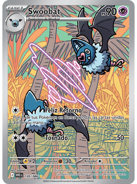 Swoobat - 120/086 - Illustration Rare (Latino)