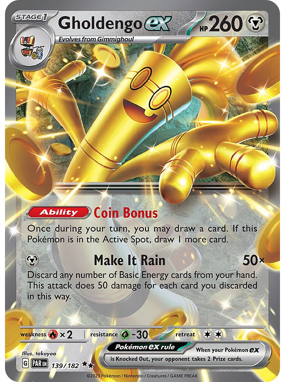 Gholdengo Ex - 139/182 - Double Rare