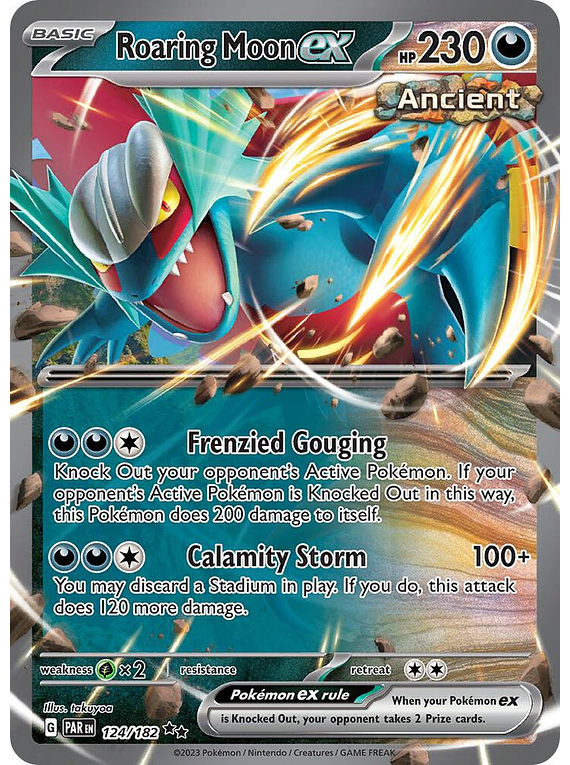 Roaring Moon ex - 124/182 - Double Rare