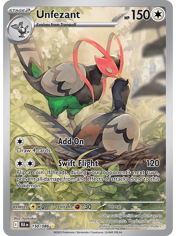 Unfezant - 150/086 - Illustration Rare