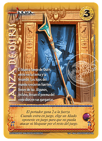 Lanza de Osiris (158-364 Aniversario RA)