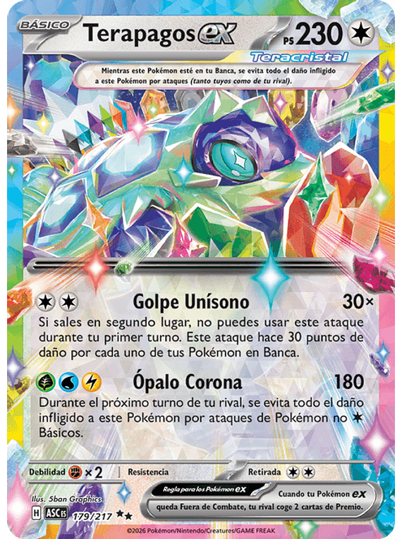 Terapagos ex - 179/217 - Double Rare (Latino)