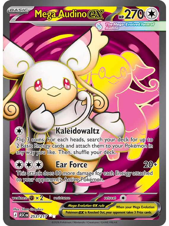 Mega Audino ex - 253/217 - Ultra Rare