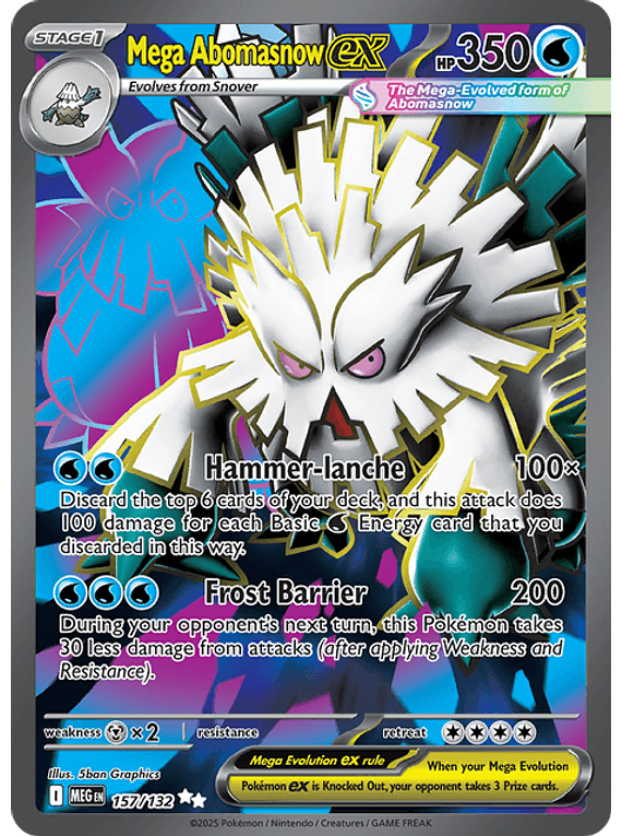 Mega Abomasnow ex - 157/132 - Ultra Rare