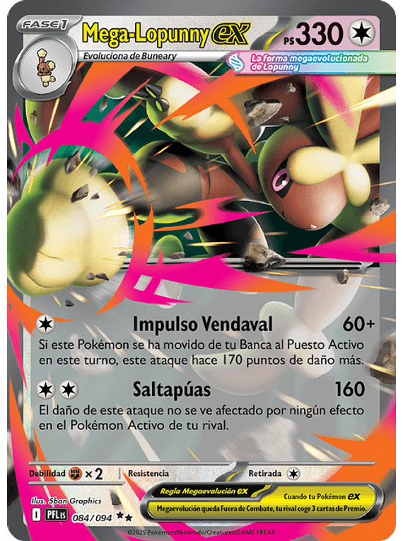 Mega Lopunny ex - 084/094 - Double Rare (Latino)
