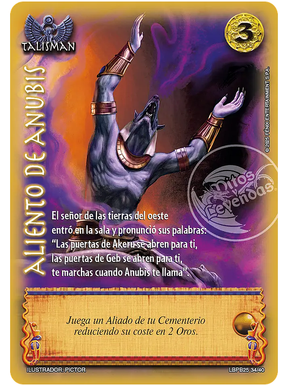 Aliento De Anubis (LBPB25 34/40)