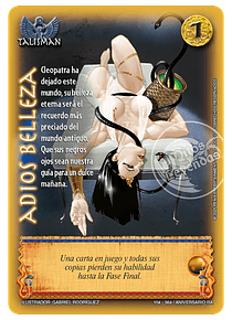 Adiós belleza (104-364 / Aniversario RA)