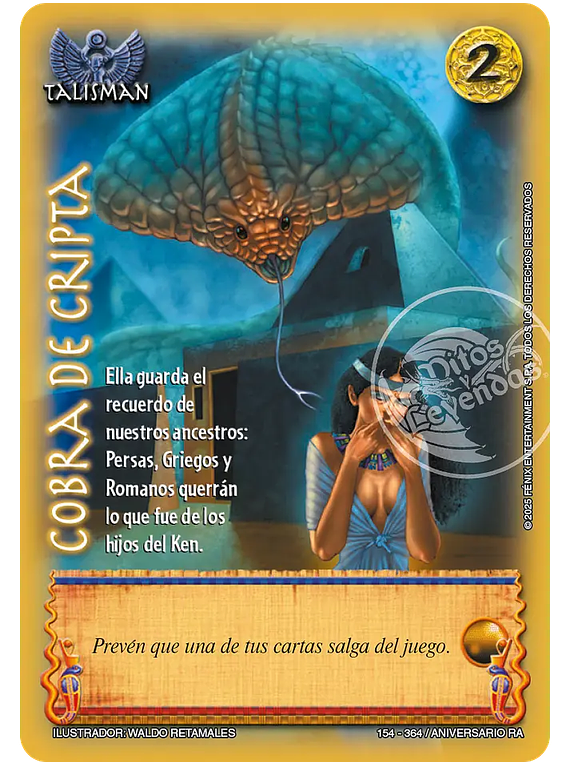 Cobra de cripta (154-364 / Aniversario RA)