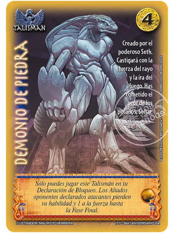 Demonio de piedra (151-364 Aniversario RA)