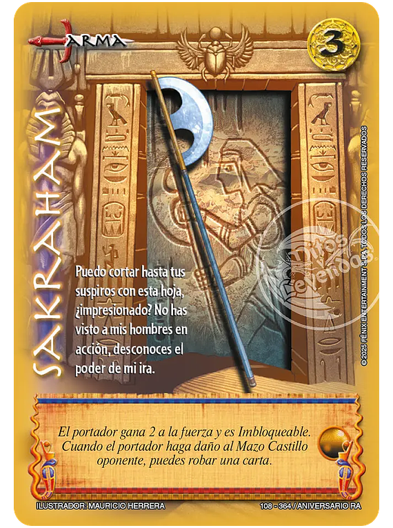 Sakraham (108-364 Aniversario RA)