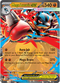 Mega Lucario ex - 077/132 - Double Rare