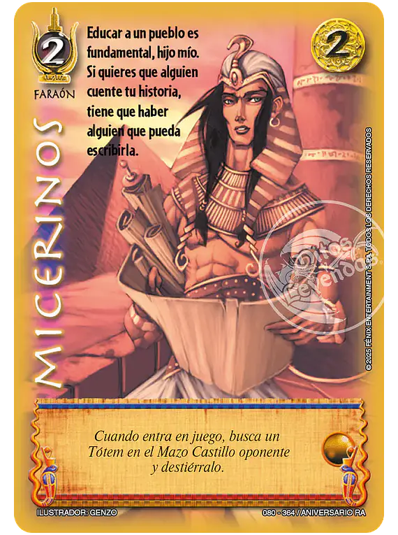 Micerinos (080-364 aniversario RA)