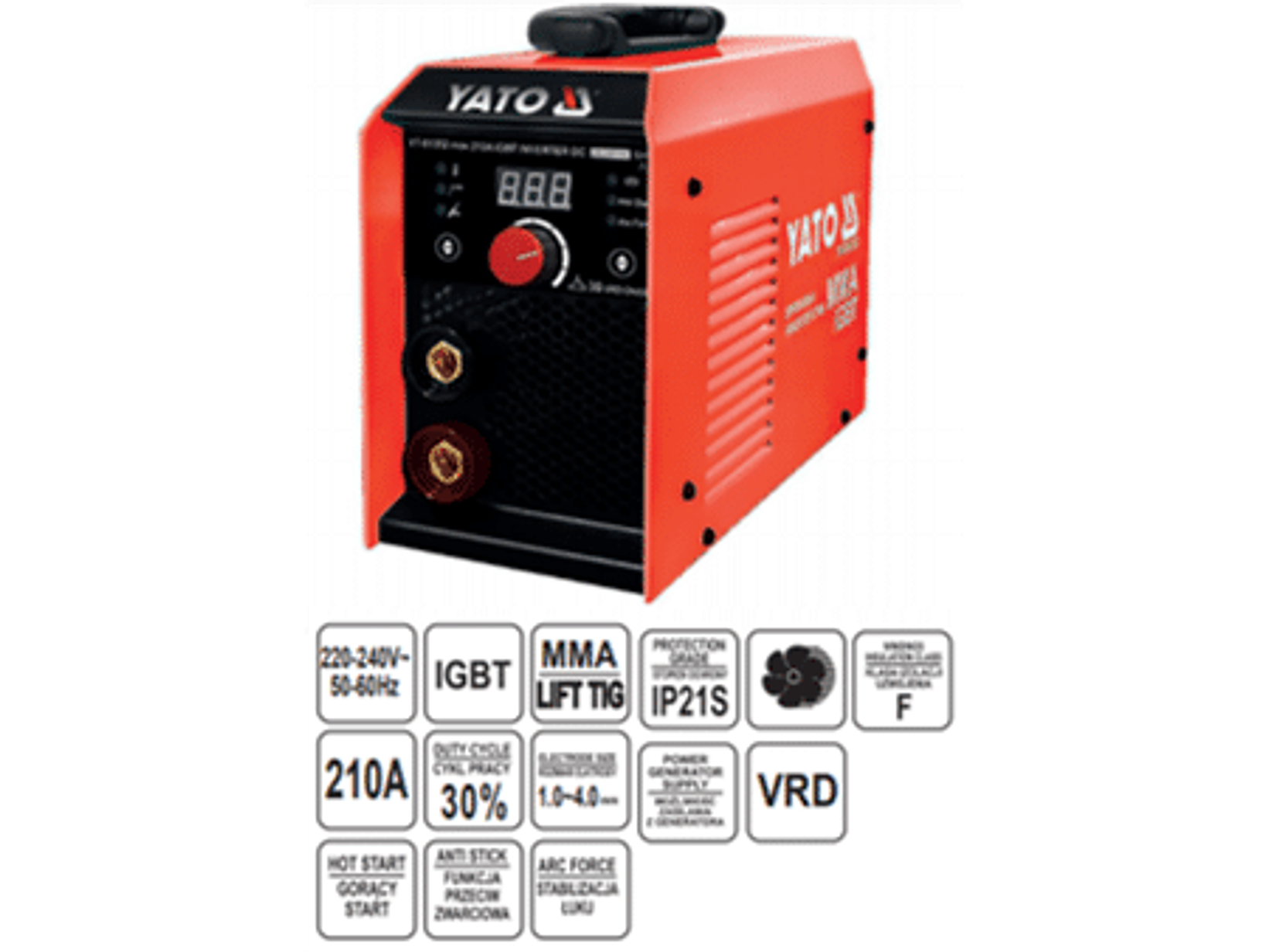 Soldadora inverter MMA 210 AMP