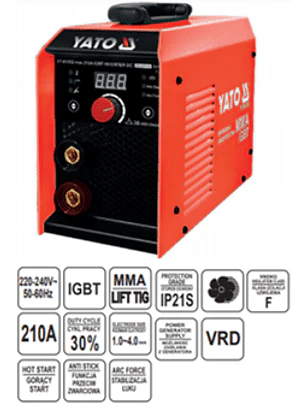 Soldadora inverter MMA 210 AMP