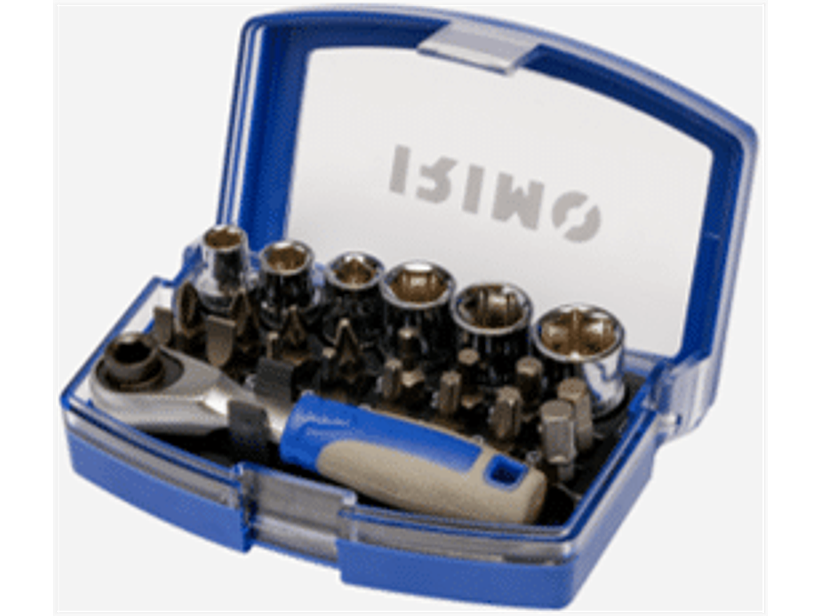 Juego de dados y puntas de 1/4