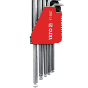 Juego de llaves Allen largas con bola 12 pzas