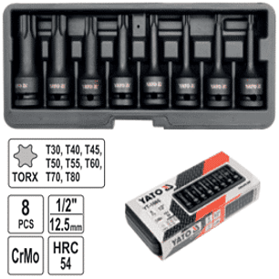 Juego de dados TORX de impacto