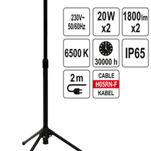 Proyector LED SMD con soporte 2*20 W