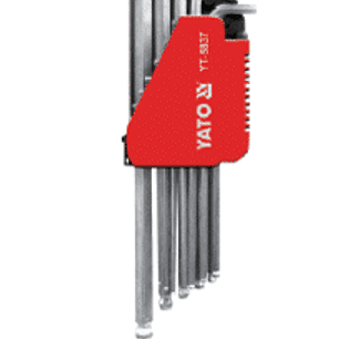 Juego de llaves Allen extra largas con bola 12 pzas