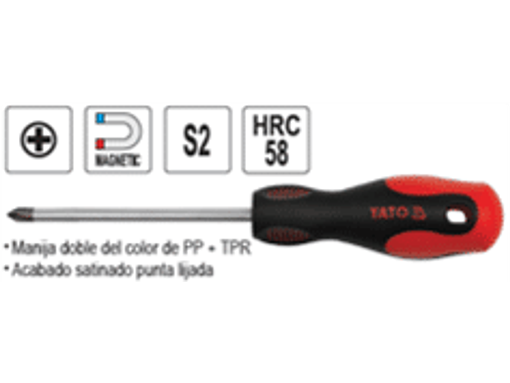 Destornillador cruz PH 2 x 100 mm