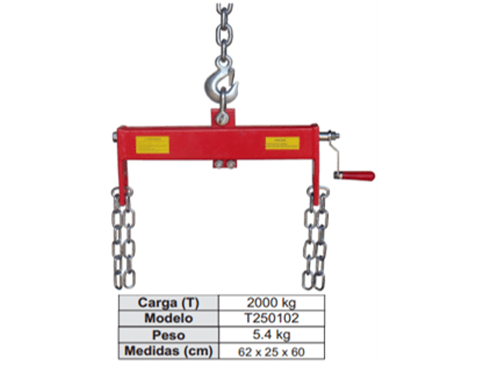 Tecle para izaje de motores