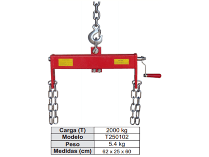 Tecle para izaje de motores