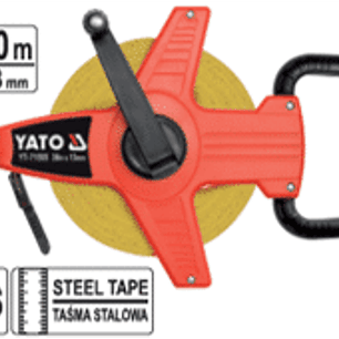 Huincha de medir geodésica tipo carrete abierto de 30 metros