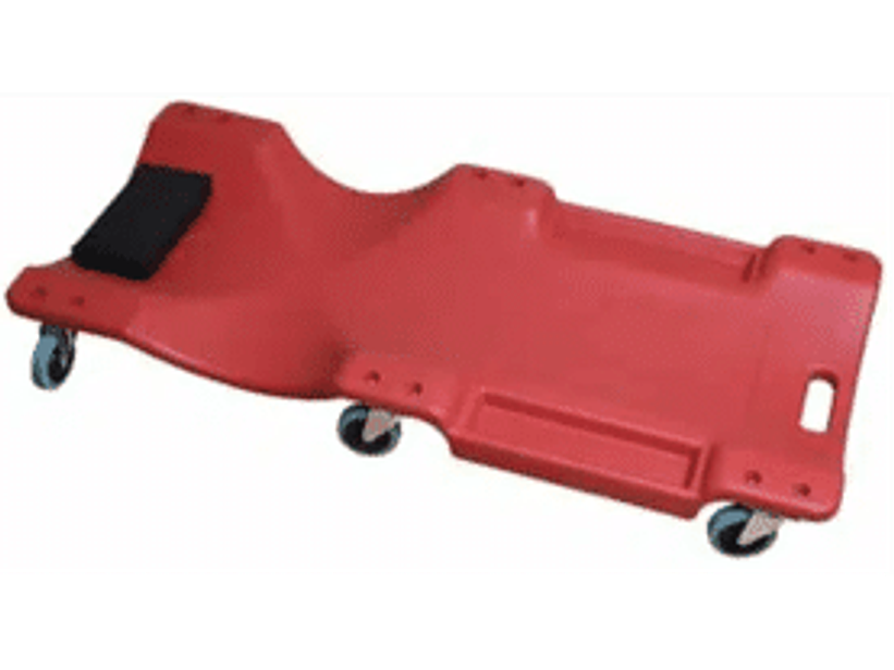 Camilla para trabajo mecanico con ruedas