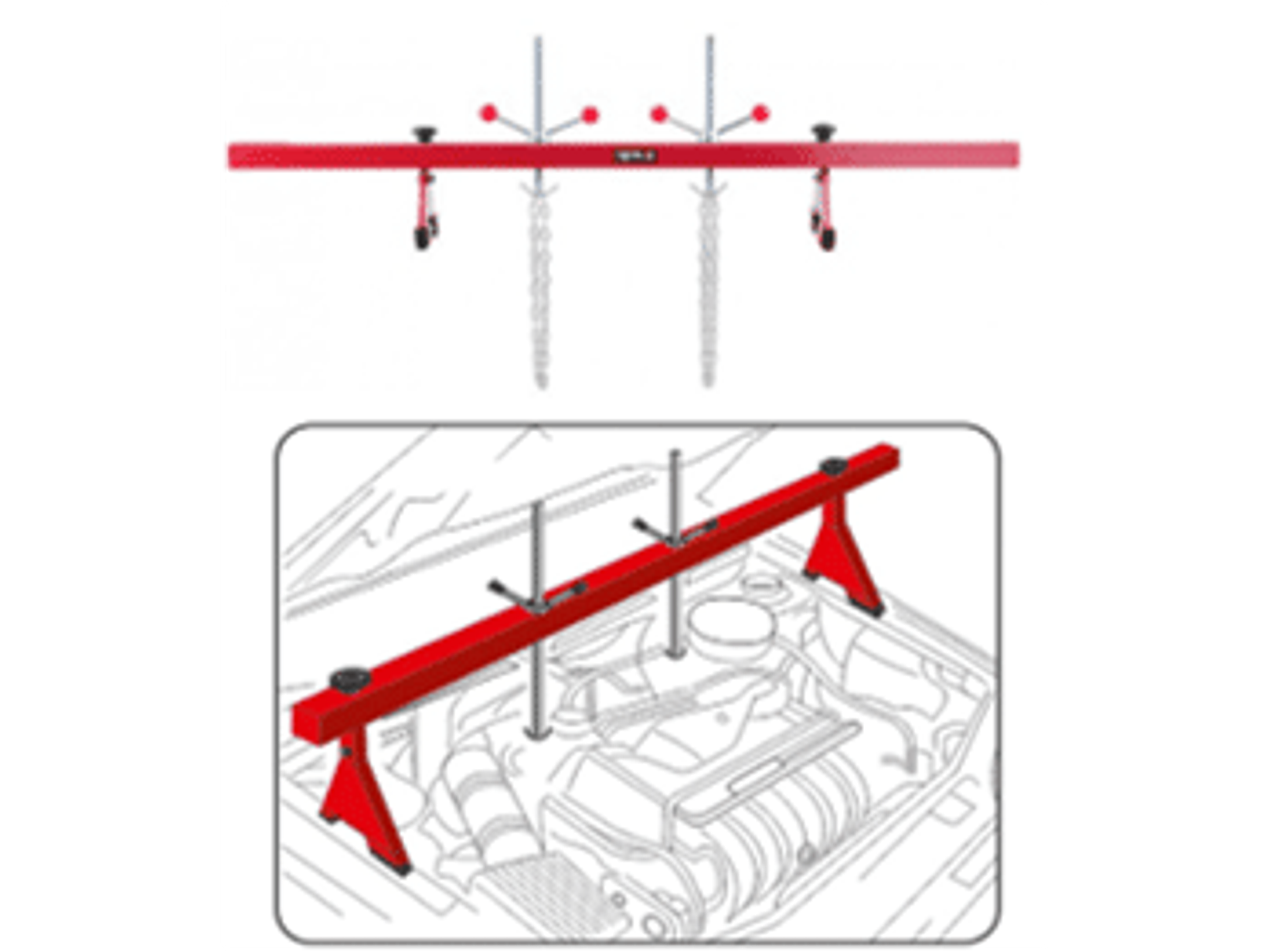 Barra de soporte motor profesional