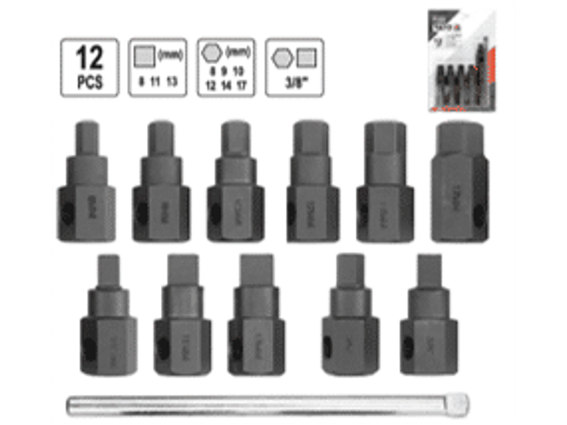 Set de dados para tapones de carter