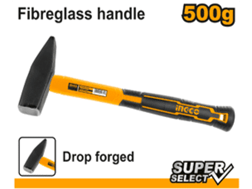 MARTILLO HOJALATERO MANGO DE FIBRA VIDRIO 500 GRS