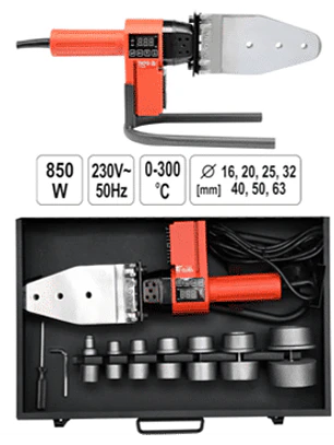 KIT TERMOFUSION PPR ELEC. 220V 850W. CON PANTALLA LCD